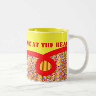 Red Ribbon und Candy Sprinkles Custom Tasse