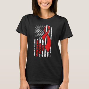 Red Ribbon Week Bewusstsein American Flag Red Ribb T-Shirt