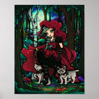 "Red Riding Hood" Fairytale Fantasy Art Poster