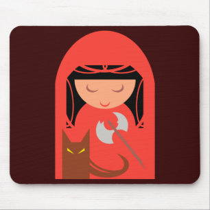 Red Riding Hood und Big Bad Wolf Mousepad