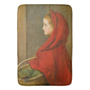 Red Riding Hood (von John Everett Millais) Badematte