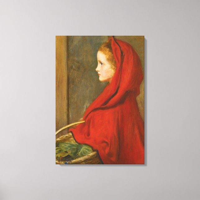 Red Riding Hood (von John Everett Millais) Leinwanddruck (Vorderseite)