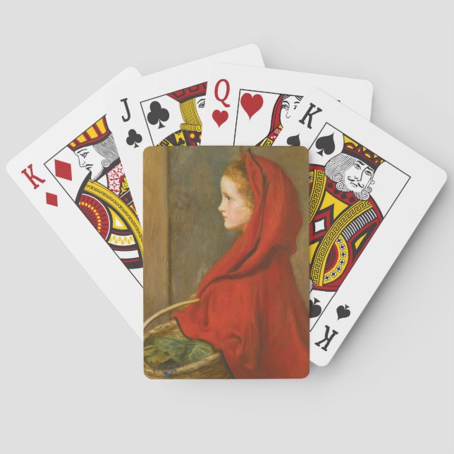 Red Riding Hood (von John Everett Millais) Spielkarten (Rückseite)