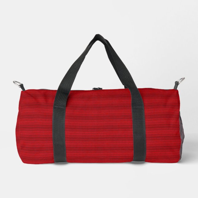 Red Ripple Print Cut Sew Bag Duffle Bag (Vorderseite)