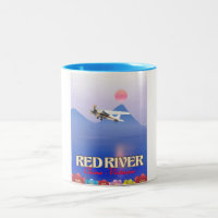 Red River Cambodia Vacation Poster
