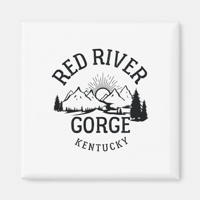 Red River Gorge Hike Kentucky Parks Hiking  Magnet (Vorne)