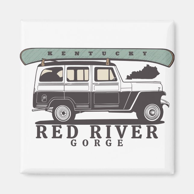 Red River Gorge Kentucky Magnet (Vorne)
