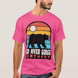 Red River Gorge Kentucky Wanderbär Abzeichen T-Shirt