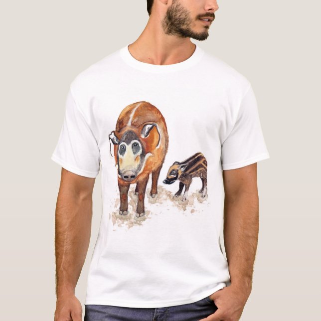 Red River Hog Artwork Men-T - Shirt (Vorderseite)