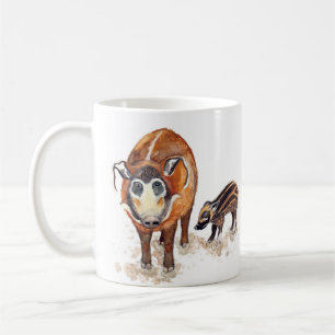 Red River Hog Artwork Tasse