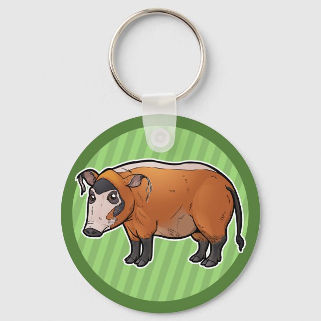 Red River Hog Schlüsselanhänger (Vorderseite)