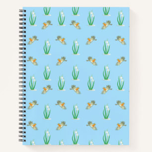 Red Robins und Snowdrops Notizbuch