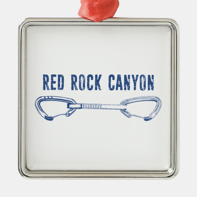 Red Rock Canyon Klettern Schnellziehen Ornament Aus Metall (Vorne)