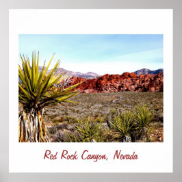 Red Rock Canyon, Las Vegas Wüstenlandschaft Poster