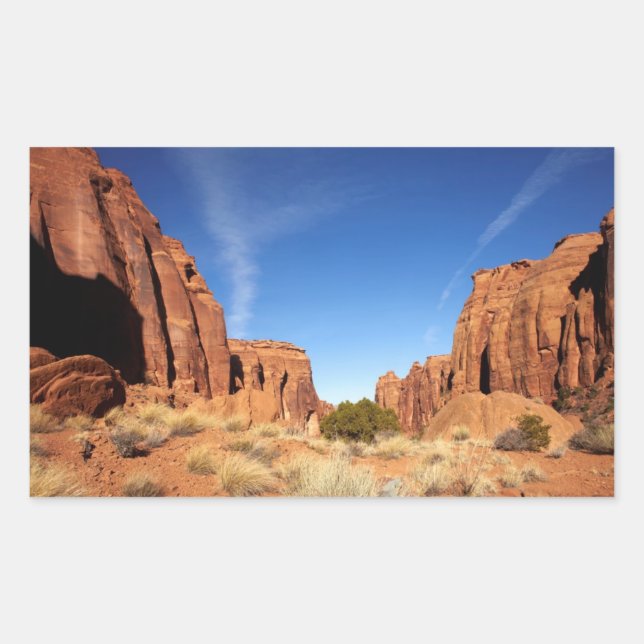 Red Rock Canyon Rechteckiger Aufkleber (Vorderseite)