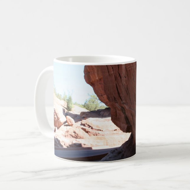 Red Rock Face Kaffeetasse (Vorderseite Links)