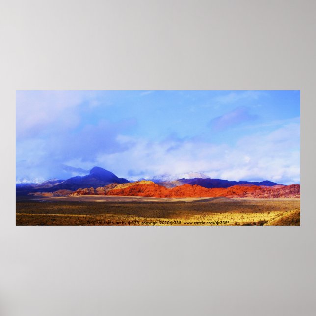 Red Rock Print Poster (Vorne)