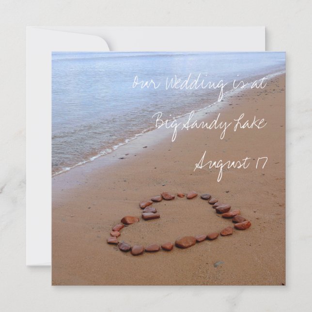 Red Rocks Heart am Sandy Beach (Vorderseite)