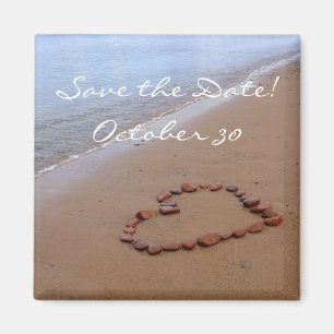 Red Rocks Heart am Sandy Beach Magnet