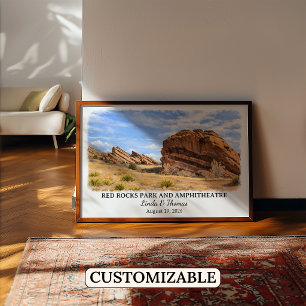 Red Rocks Park und Amphitheater Colorado Poster