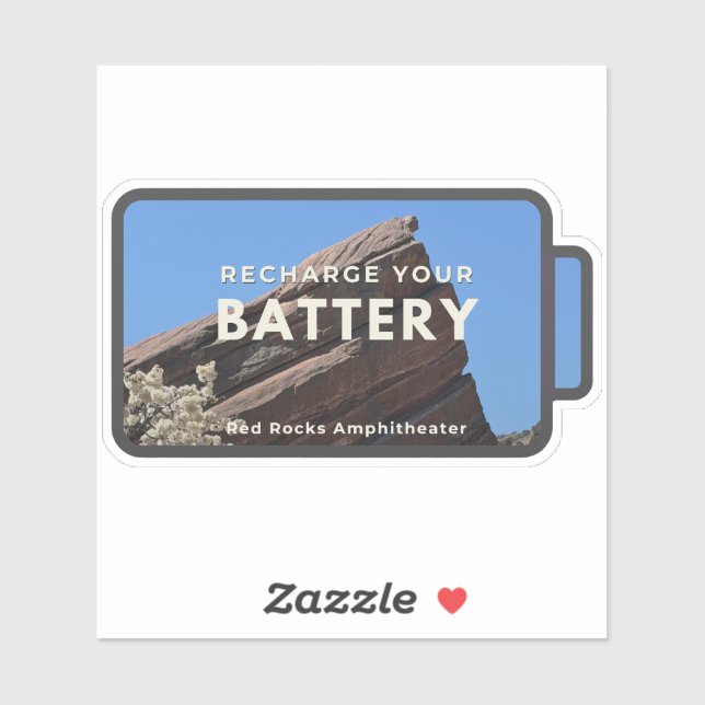 Red Rocks Recharge Aufkleber (Blatt)