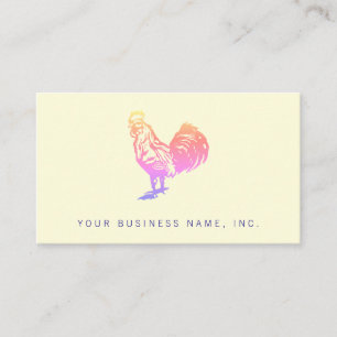 Red Rooster Farmhouse Bistro Logo Professionell Visitenkarte