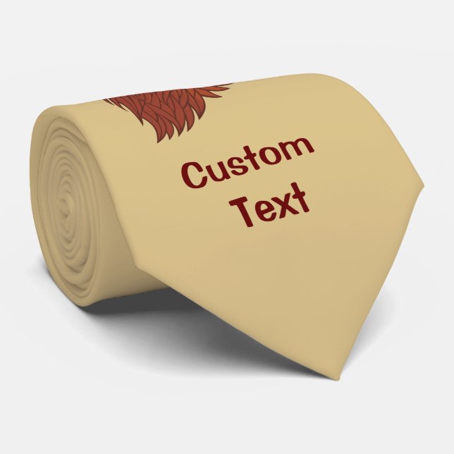 Red Rooster's Head Krawatte (Gerollt)