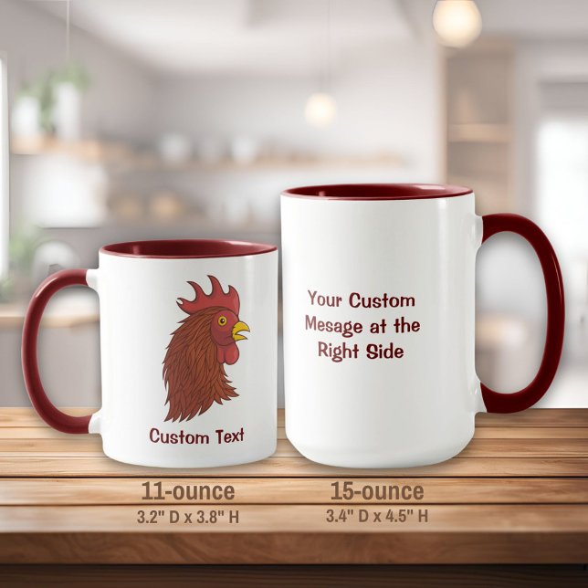Red Rooster's Head Tasse (Von Creator hochgeladen)
