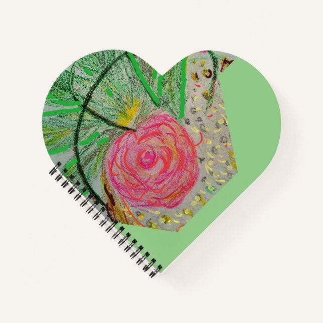 Red Rosa Notizbuch (Vorderseite)