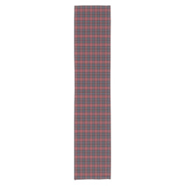 Red Rose Blue Black Plaid Tartan Table Runner Kurzer Tischläufer