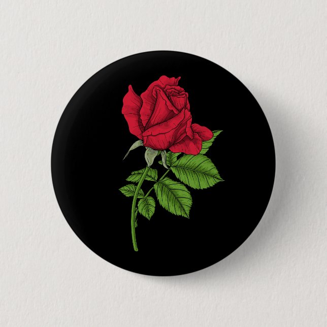 Red Rose Button (Vorderseite)