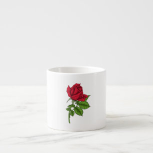 Red Rose Espressotasse