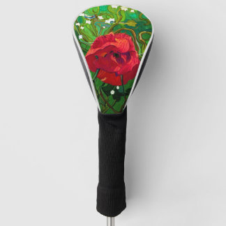 RED ROSE GOLF HEADCOVER