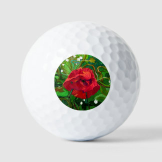 RED ROSE  GOLFBALL