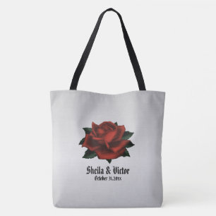 Red Rose gothique Mariage Sac fourre-tout personne