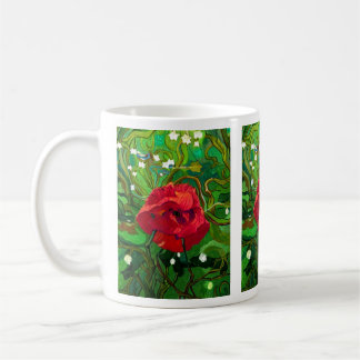 RED ROSE KAFFEETASSE