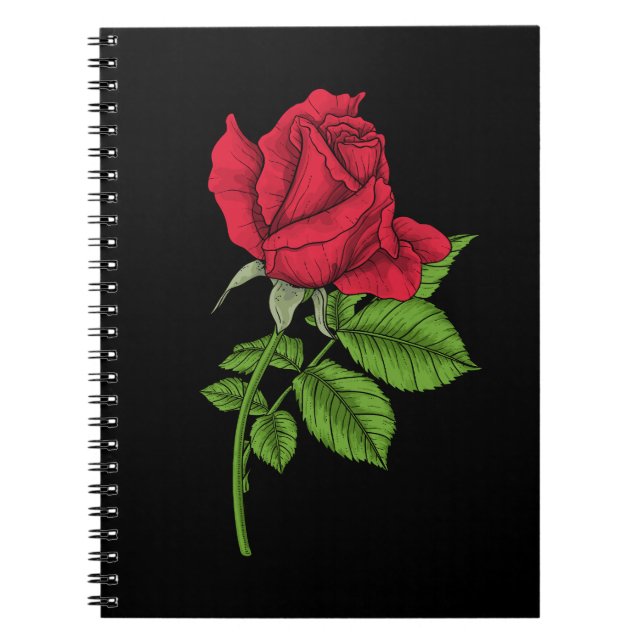Red Rose Notizblock (Vorderseite)