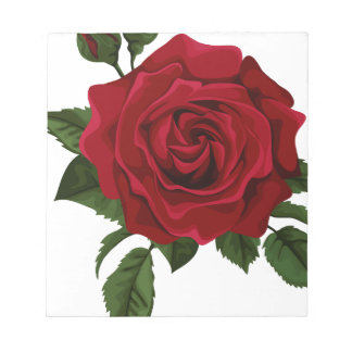 Red Rose Notizblock