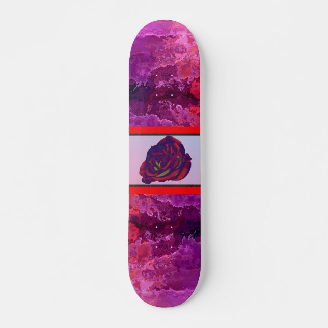 Red Rose Skateboard (Vorne)