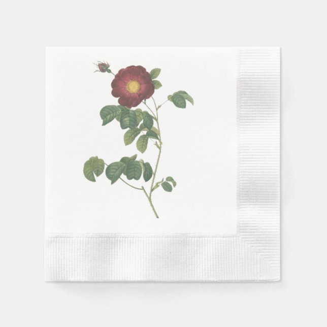 Red Roses Art Print Design Serviette (Vorderseite)