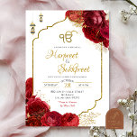 Red Roses Floral Ik Onkar Indian Wedding Einladung<br><div class="desc">Red Roses Floral Indian Ik Onkar Wedding Ceremony Invitation,  Roka Hindu Wedding,  Bollywood India Sangeet Invite,  Ganesh Pooja Mehendi Wedding</div>