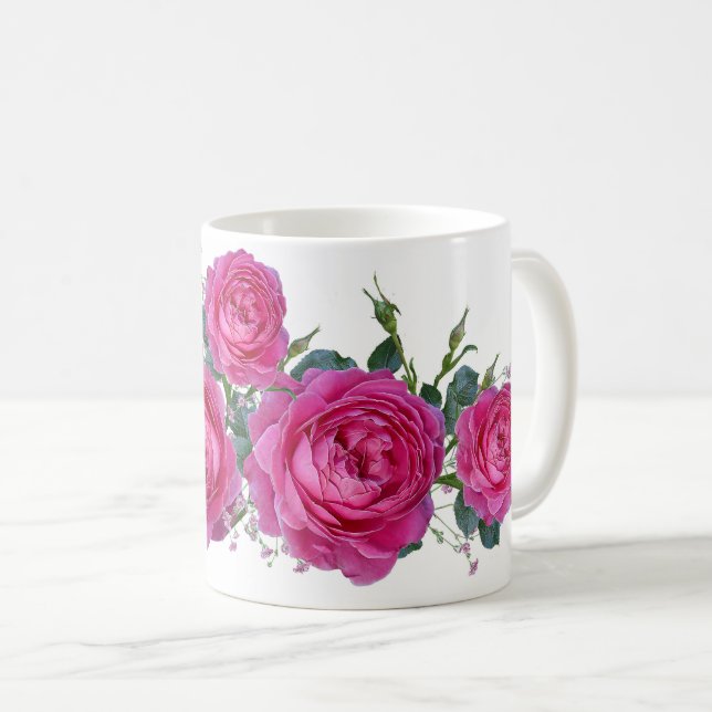 Red roses kaffeetasse (VorderseiteRechts)