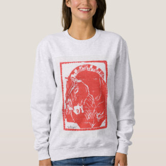 Red Ross Design Sweatshirt (Norwegisches Fjord Pfe