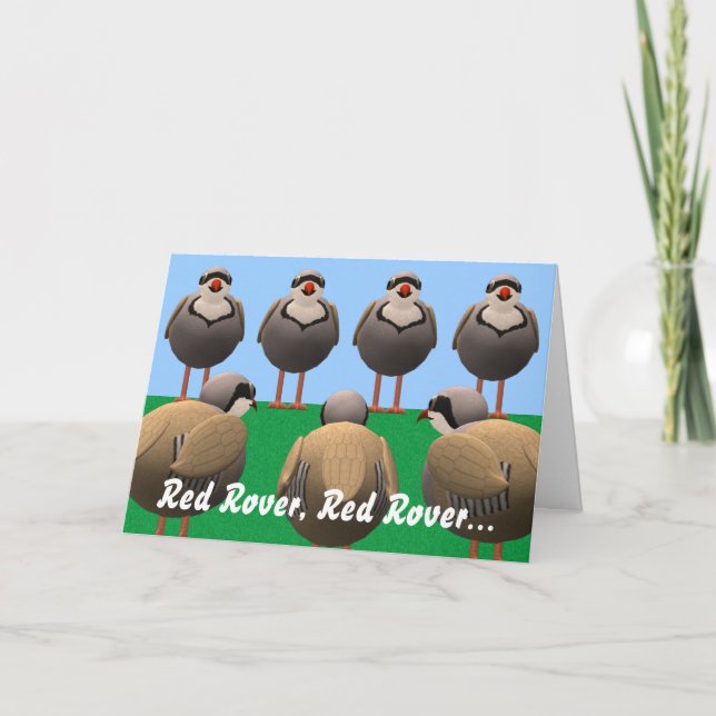 Red Rover Birthday Karte (Vorderseite)