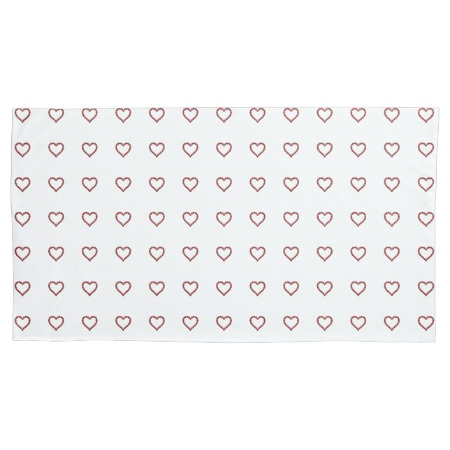 Red Ruby Gemstone Herz Kissenbezug (Vorderseite-Links)