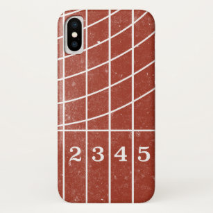 Red Running Track gestörter Style iPhone X Fall Case-Mate iPhone Hülle