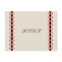 Red Rustic Burlap und Spitzen Country Hochzeit