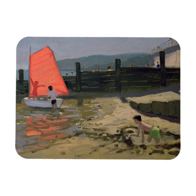 Red Sail Isle of Wight Magnet (Horizontal)