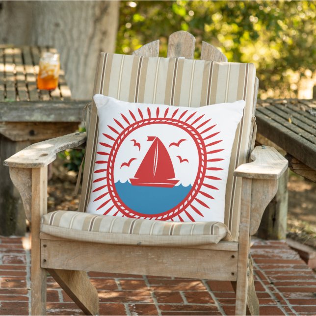 Red Sailboat Kissen (Stuhl )