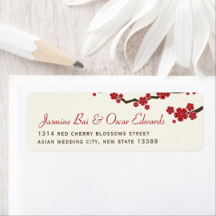 Red Sakura Blume Kirschblüten Asiatische Hochzeit